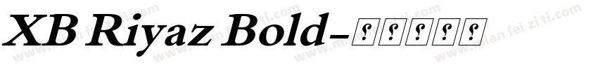 XB Riyaz Bold字体转换